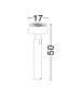 Minimalistyczny słupek ogrodowy z czujnikiem ruchu klasyczny LED 3 tryby świecenia aluminiowy czarny regulowany IP54 FRAVELA LE75124 Luces Exclusivas